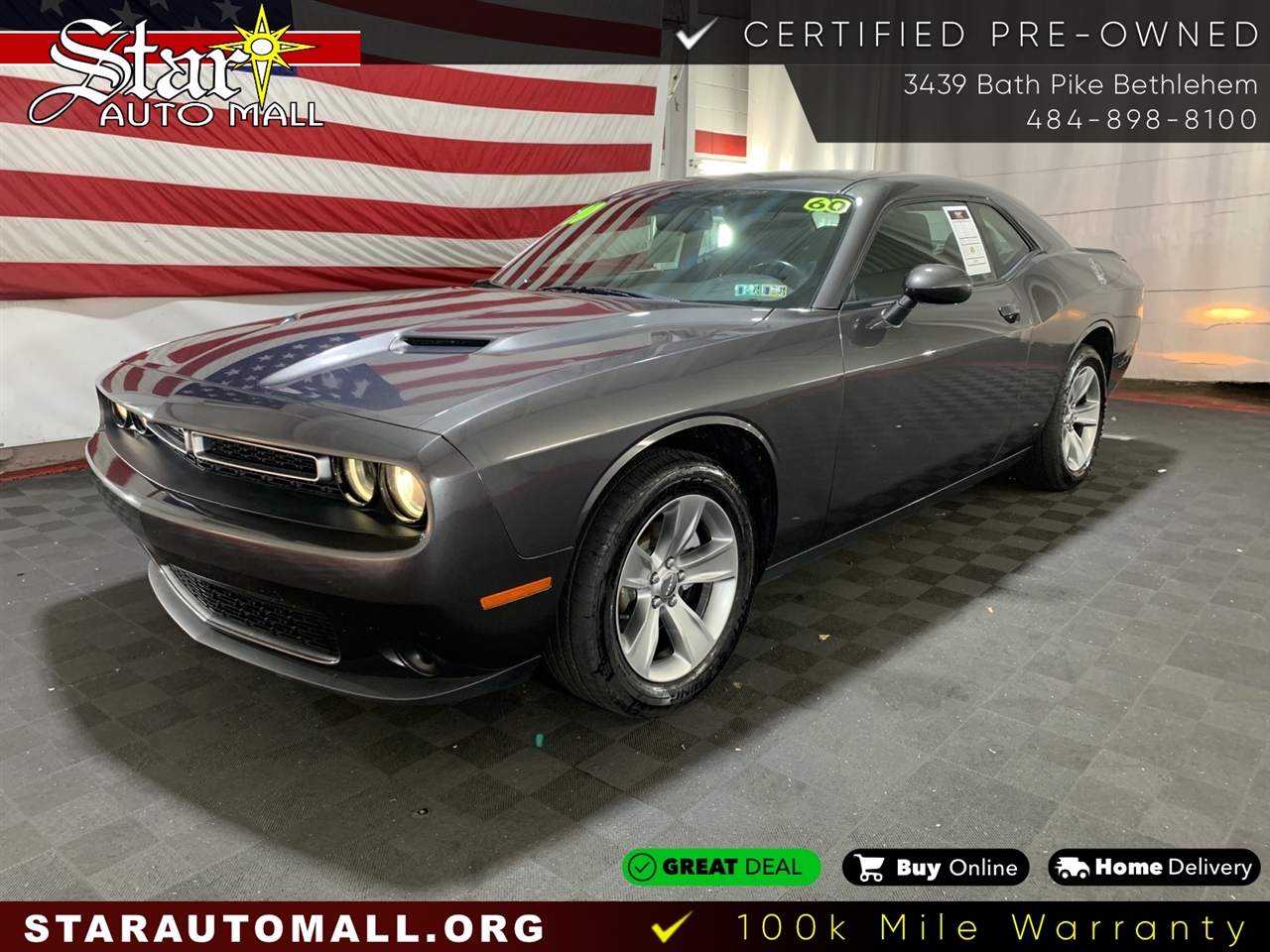 Used 2020 Dodge Challenger SXT RWD for Sale in Bethlehem PA 18017 Star