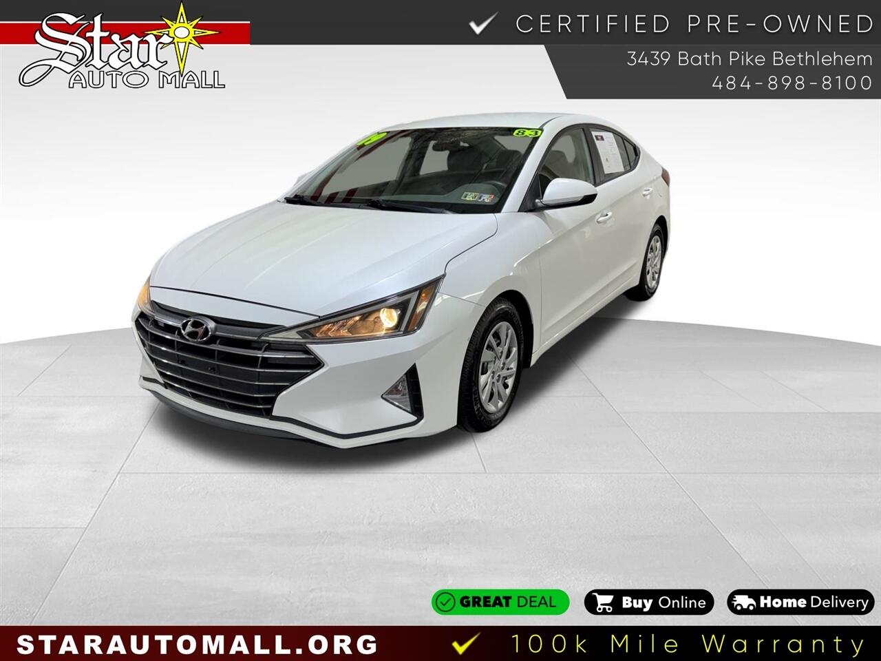 Hyundai Elantra SE Auto 2019