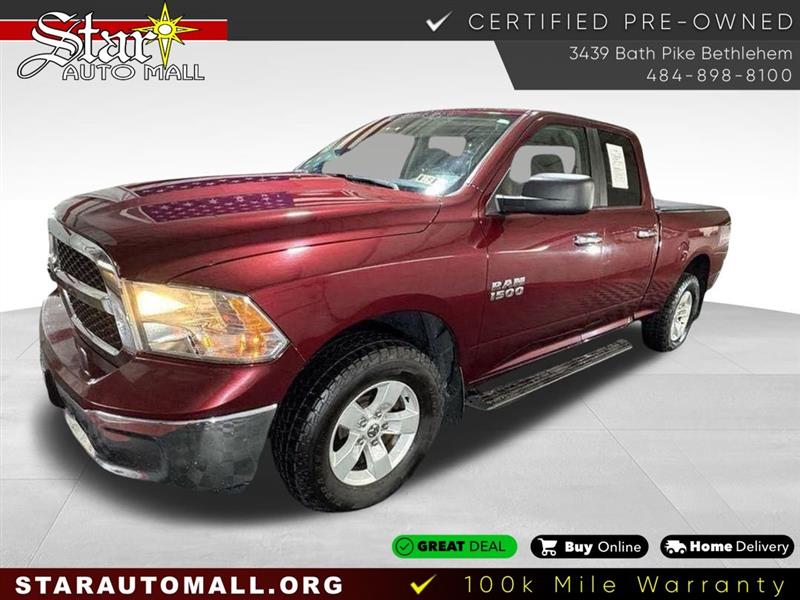 2018 RAM 1500 SLT 4x4 Quad Cab 6'4" Box