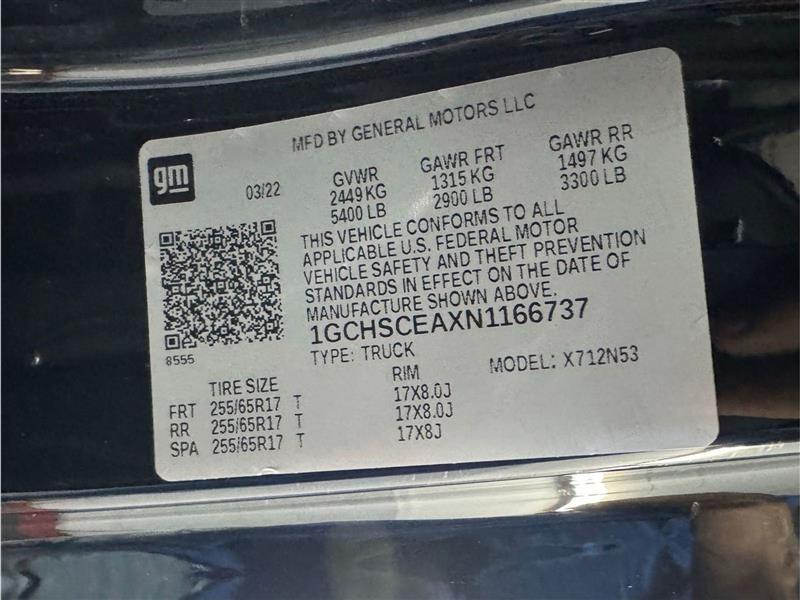 Chevrolet Colorado 2WD Ext Cab 128" LT 2022 Chevrolet Colorado 2WD Ext Cab 128" LT 2022