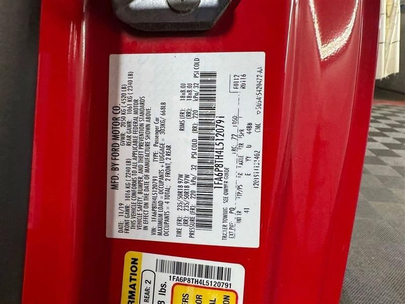 Ford Mustang EcoBoost Fastback 2020 Ford Mustang EcoBoost Fastback 2020