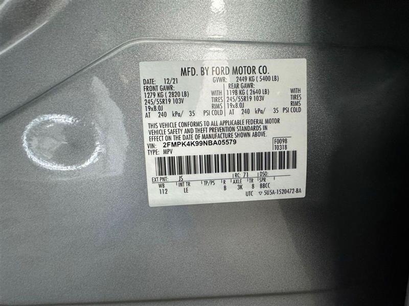 Ford Edge Titanium AWD 2022 Ford Edge Titanium AWD 2022