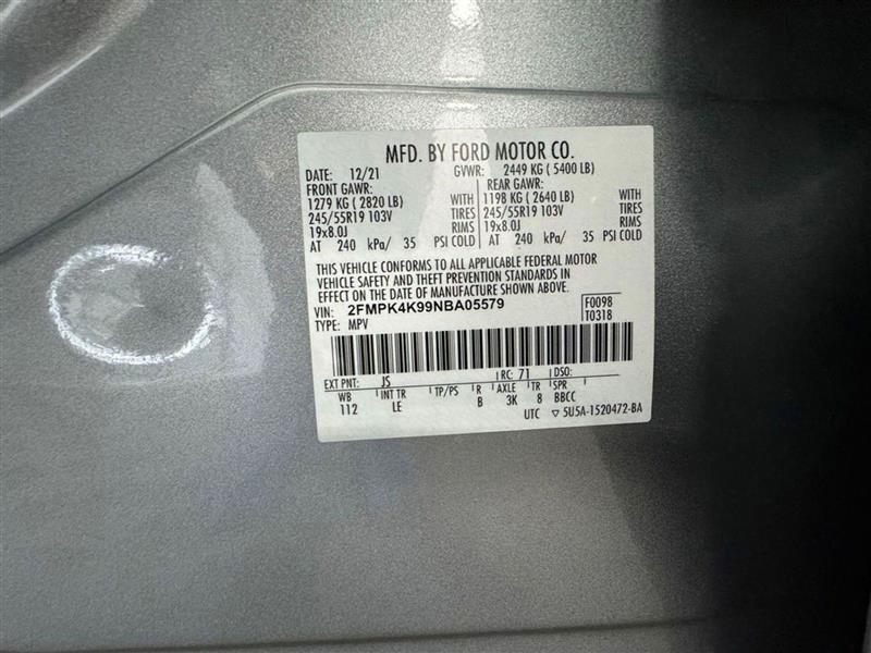 Ford Edge Titanium AWD 2022 Ford Edge Titanium AWD 2022