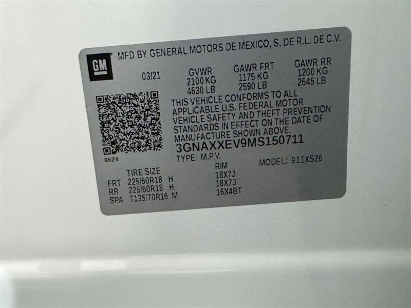 Chevrolet Equinox Premier AWD 2021 Chevrolet Equinox Premier AWD 2021