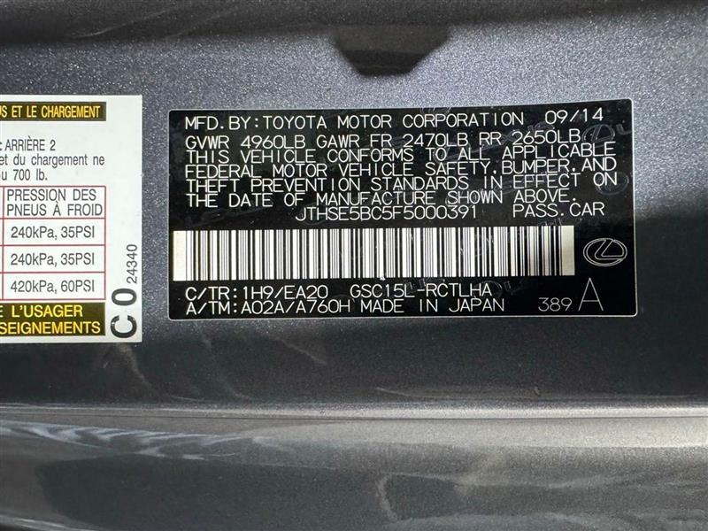 Lexus RC 350 AWD 2015 Lexus RC 350 AWD 2015