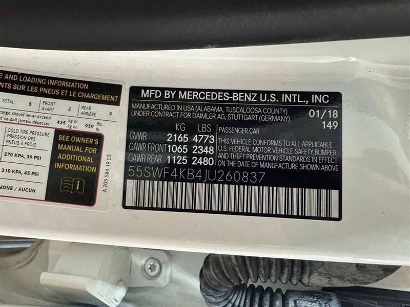 Mercedes-Benz C-Class C300 4MATIC Sedan 2018 Mercedes-Benz C-Class C300 4MATIC Sedan 2018