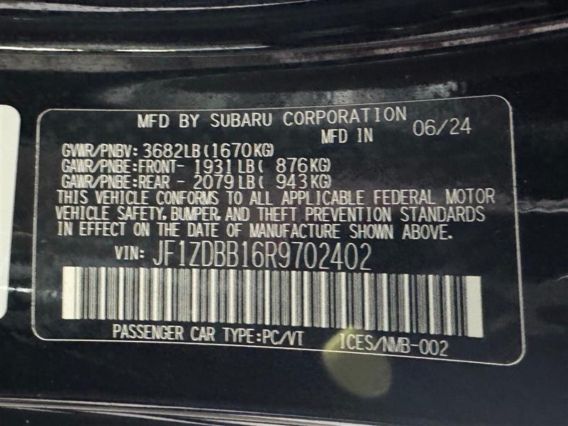 Subaru BRZ Premium 6M 2024