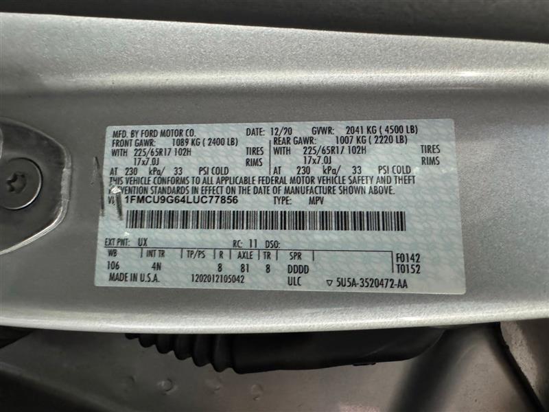 Ford Escape SE AWD 2020