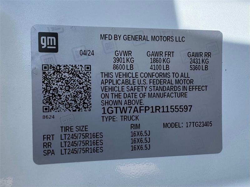 GMC Savana G2500 Cargo 2024