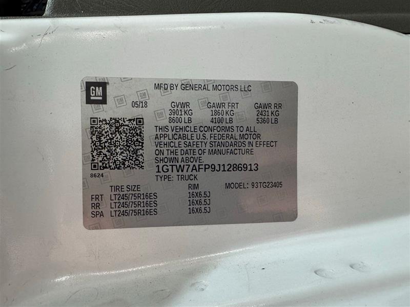 GMC Savana G2500 Cargo 2018