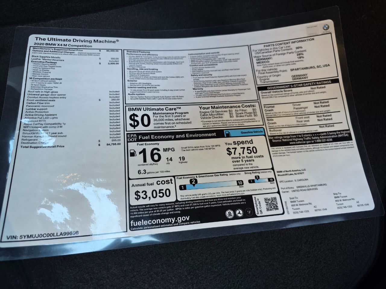 BMW X4 M Competition 2020 BMW X4 M Competition 2020