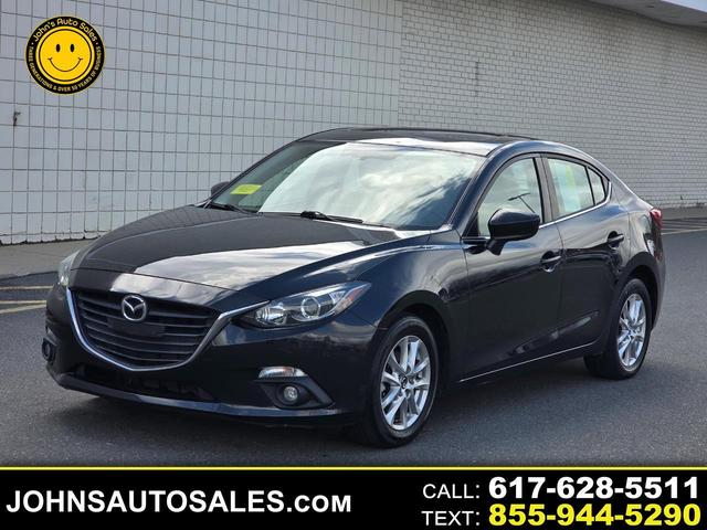 Black 2016 Mazda MAZDA3 i Touring Sedan Front-Wheel Drive Automatic
