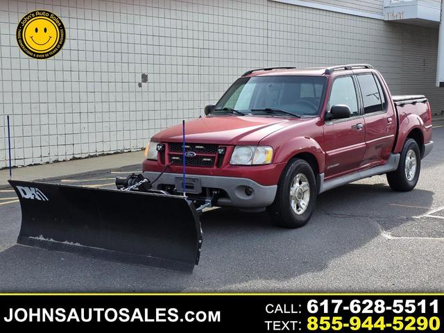 Red 2001 Ford Explorer Sport Trac 4WD Crew Cab Pickup Truck Four-Wheel Drive Automatic