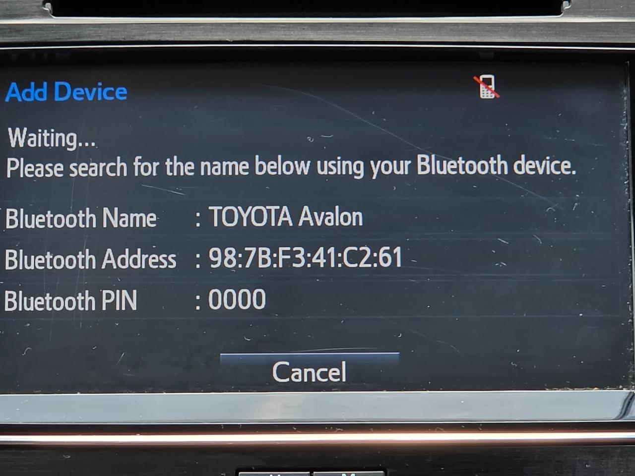 Toyota Avalon 4dr Sdn XLE Premium (Natl) 2016