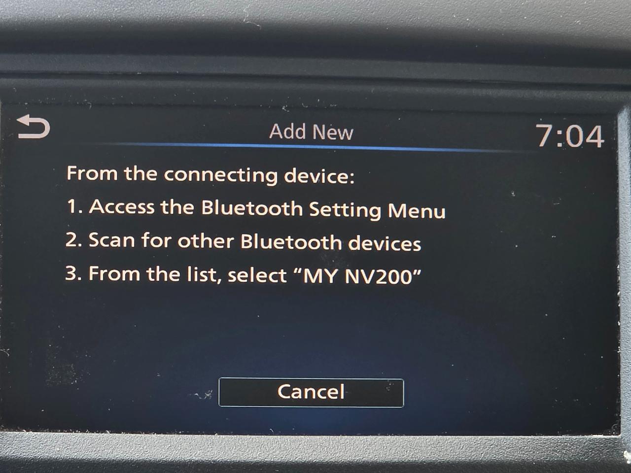 Nissan NV200 Compact Cargo I4 SV 2020