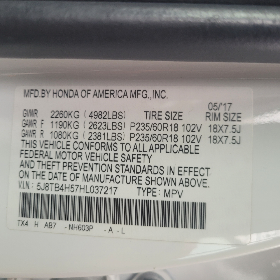 Acura RDX AWD w/Technology Pkg 2017