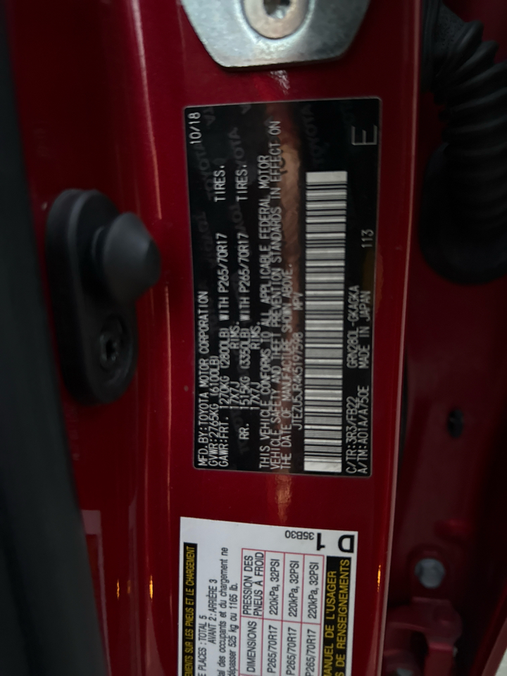 Toyota 4Runner SR5 2WD 2019