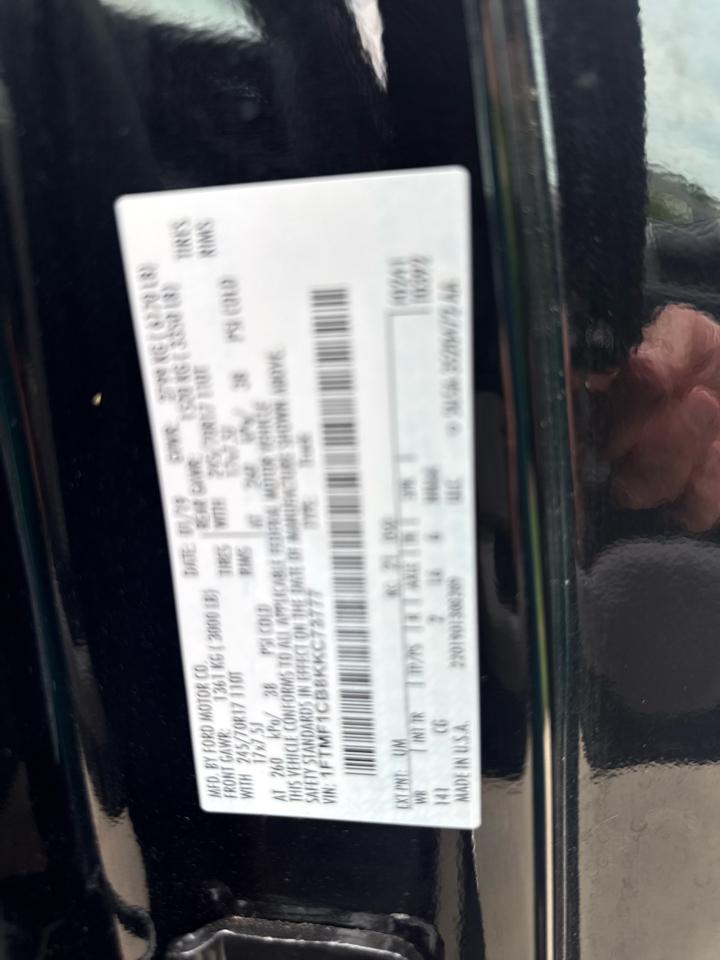 Ford F-150 XL 2WD Reg Cab 8' Box 2019