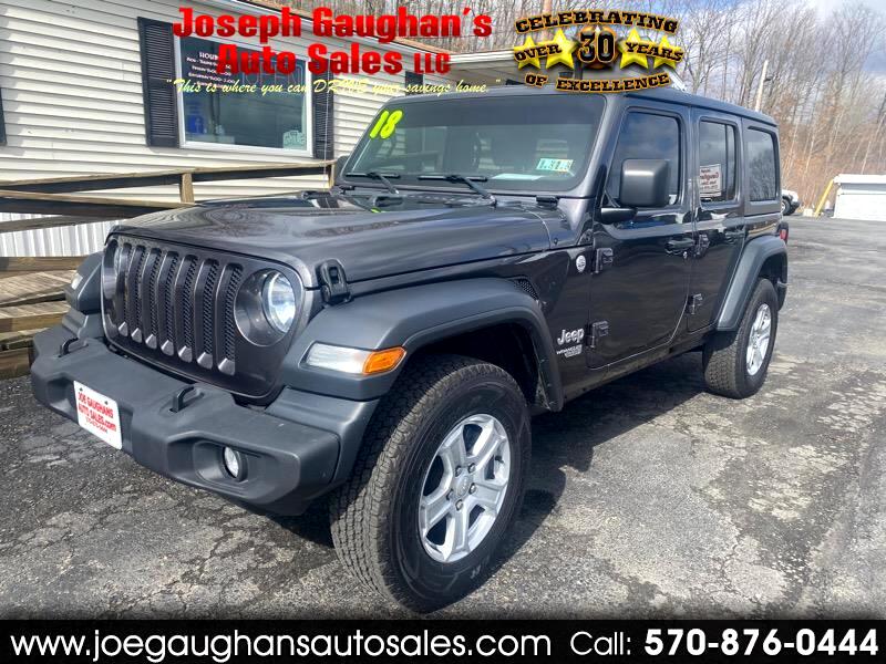Used 2018 Jeep Wrangler Unlimited Sport for Sale in Eynon PA 18403 Joseph  Gaughans's Auto Sales
