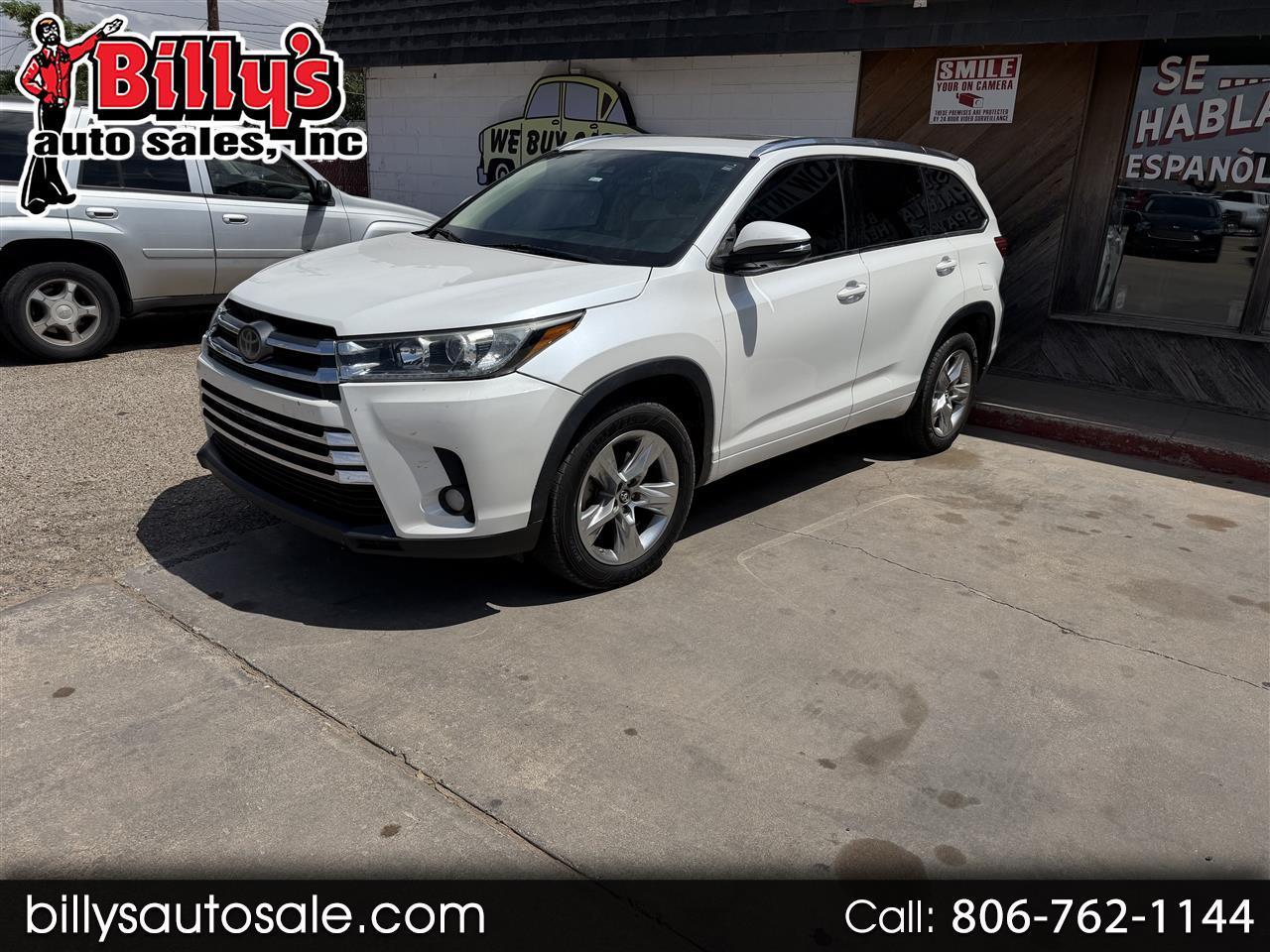 Toyota Highlander Limited V6 FWD (Natl) 2018