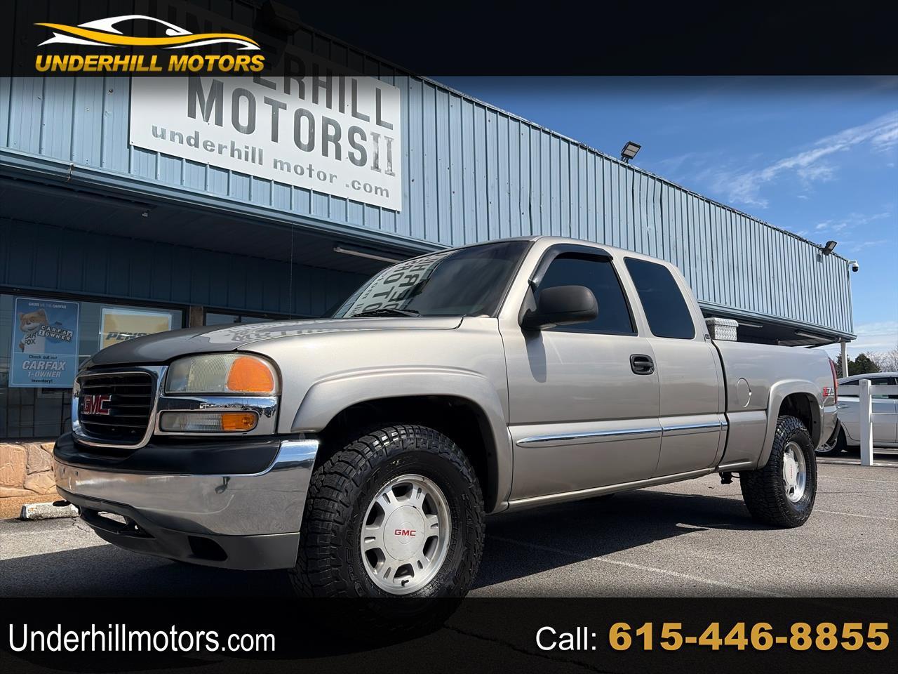 2002 GMC Sierra 1500 4WD Ext Cab 134.0" SLE1