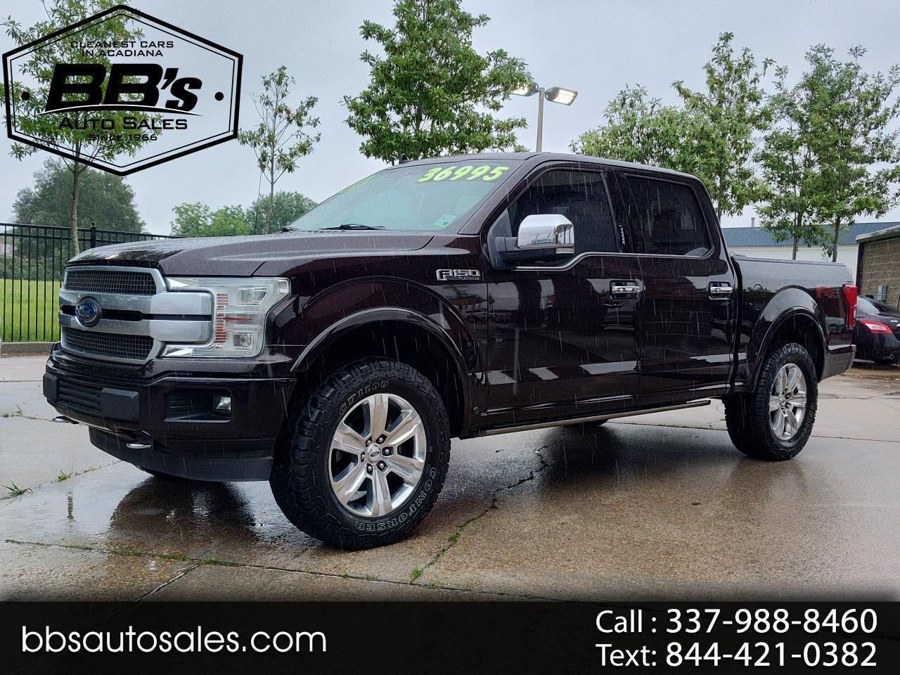 Ford F-150 Platinum SuperCrew 5.5-ft. Bed 4WD 2018