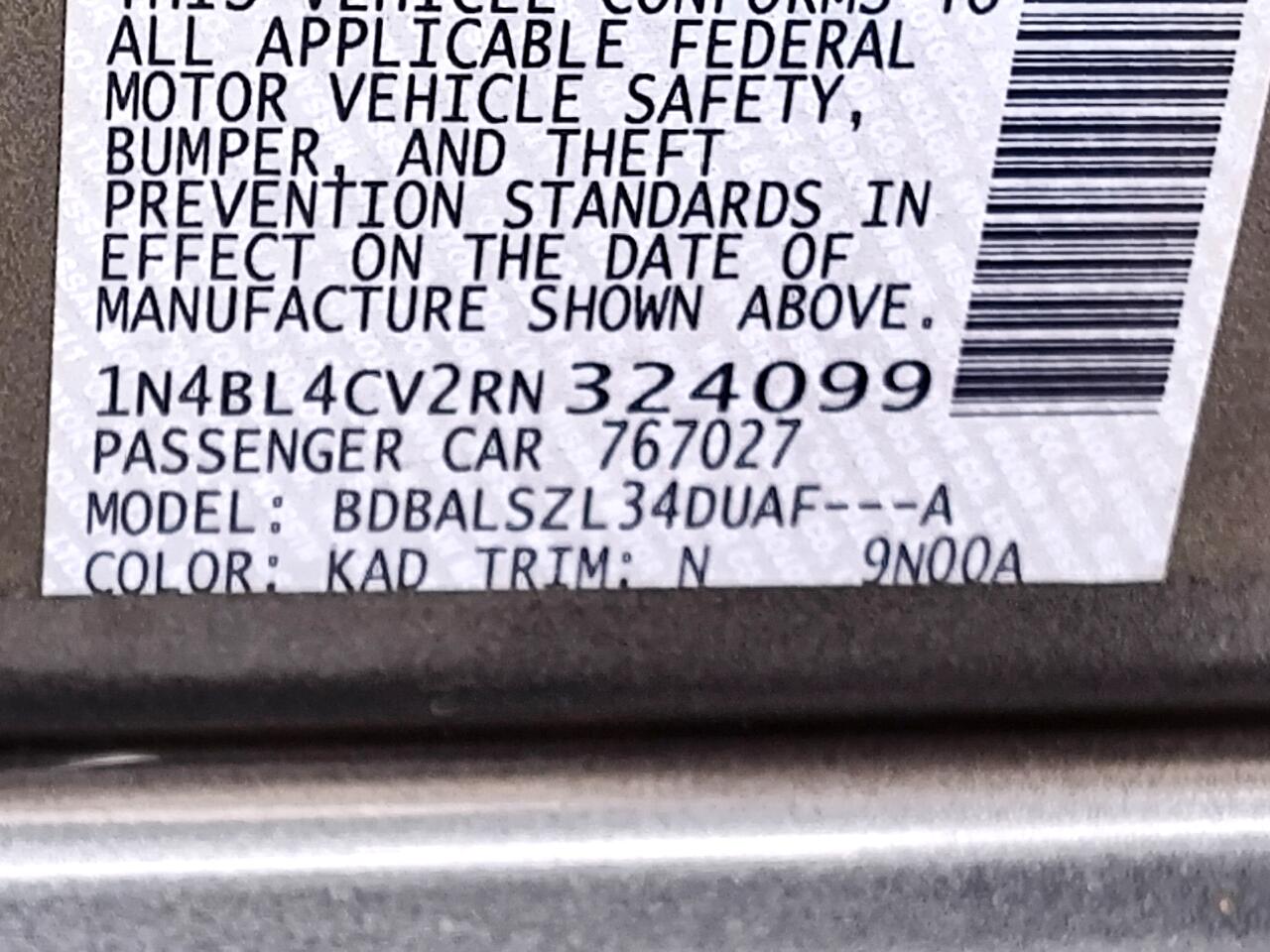 Nissan Altima 2.5 SR Sedan 2024