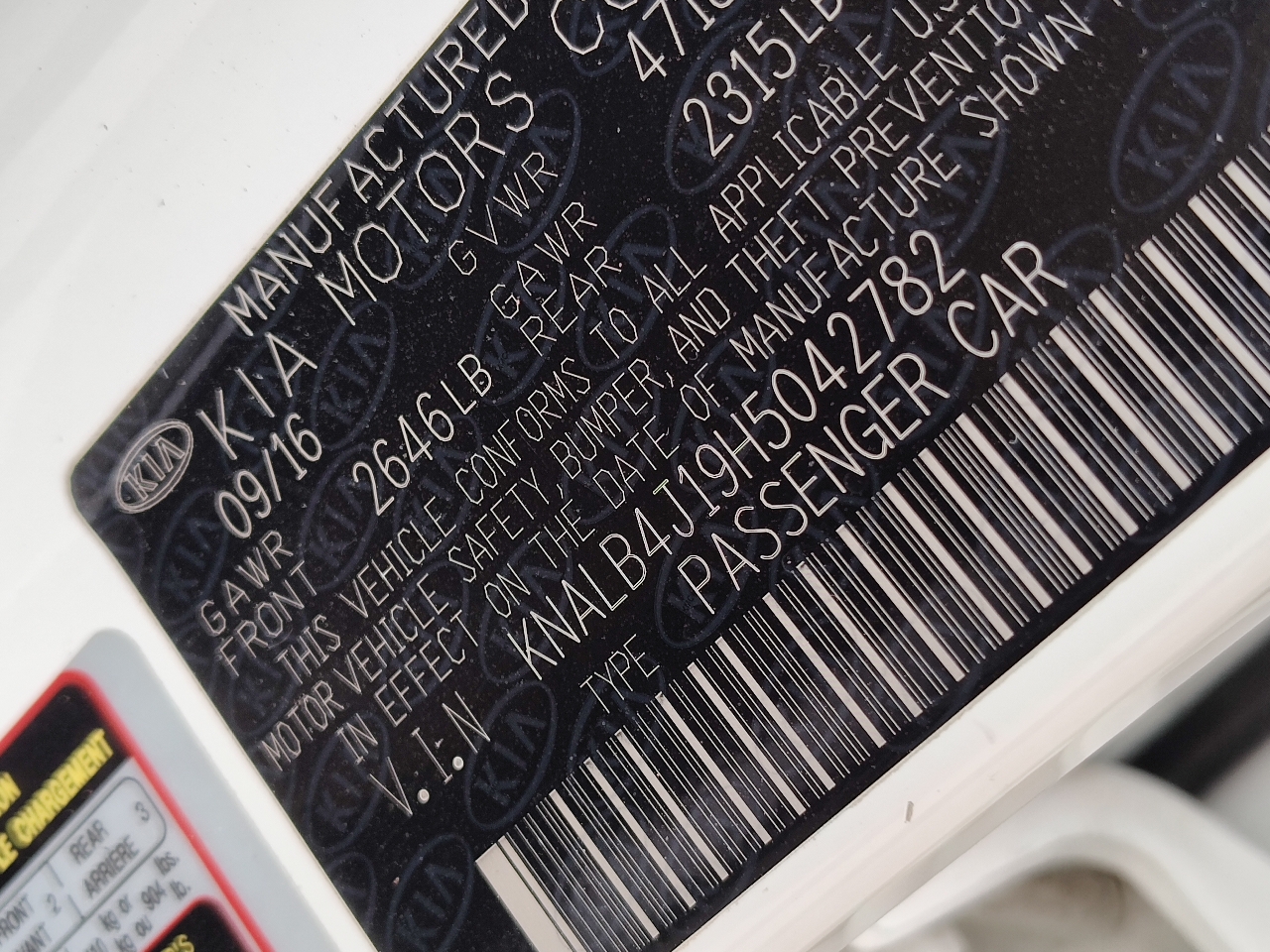 Kia Cadenza Premium Sedan 2017