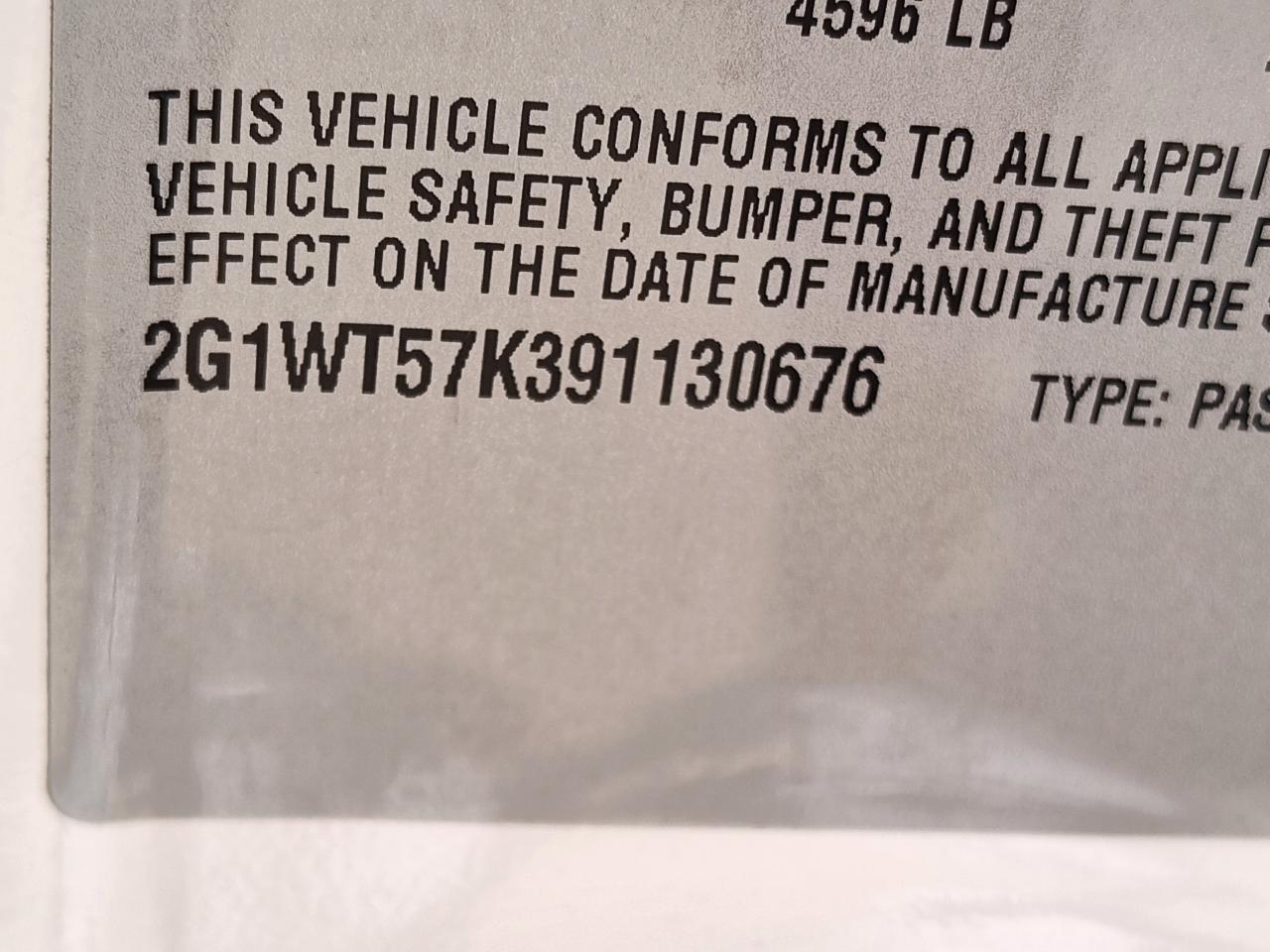 Chevrolet Impala 4dr Sdn 3.5L LT 2009