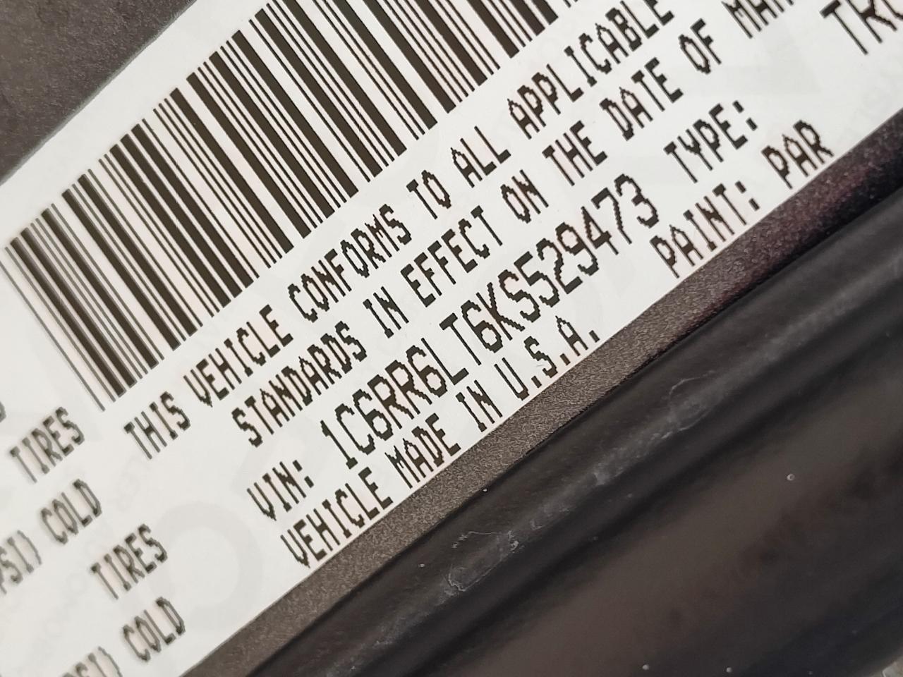 RAM 1500 Classic Lone Star 4x2 Crew Cab 5'7" Box 2019