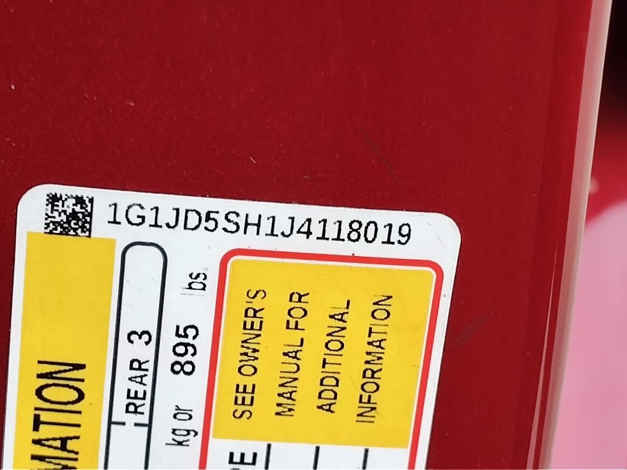 Chevrolet Sonic 4dr Sdn Auto LT 2018