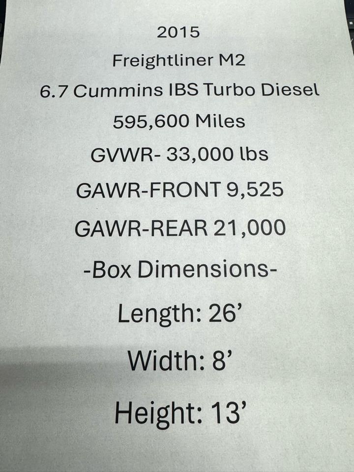 Freightliner M2  2015