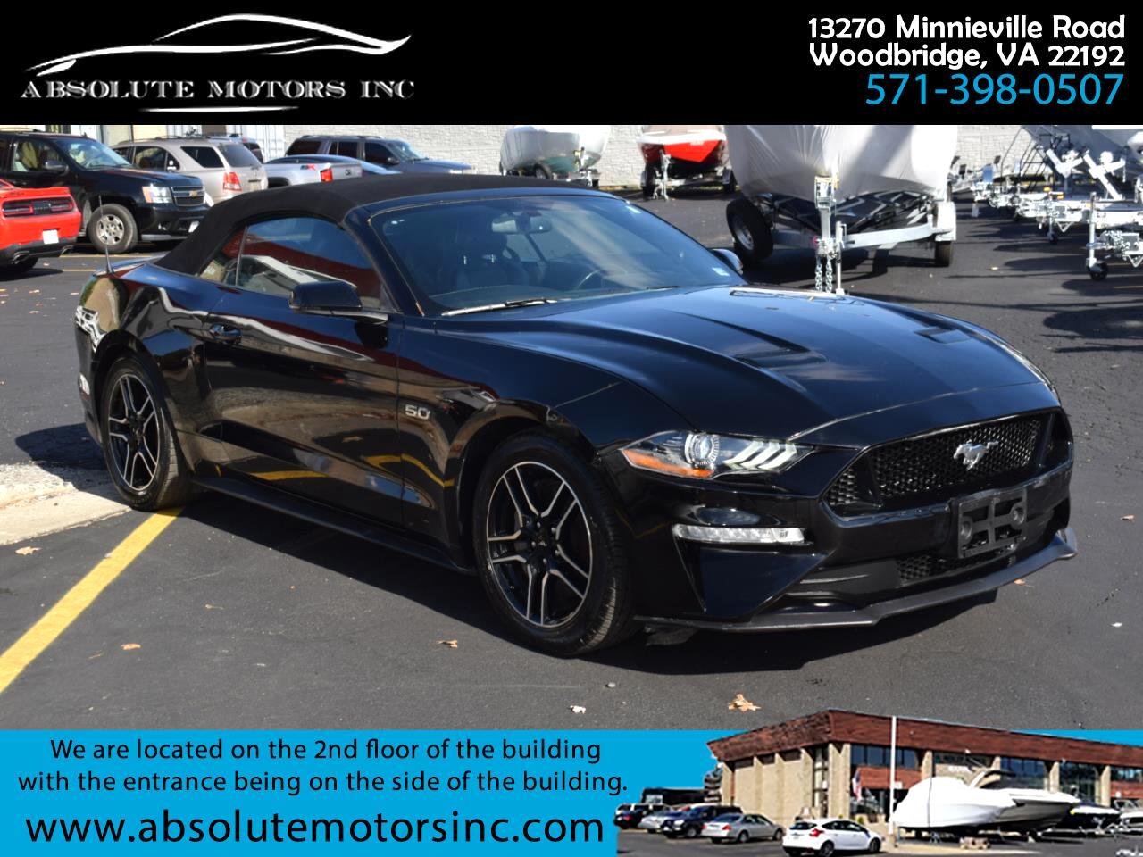 Ford Mustang GT convertible 2019