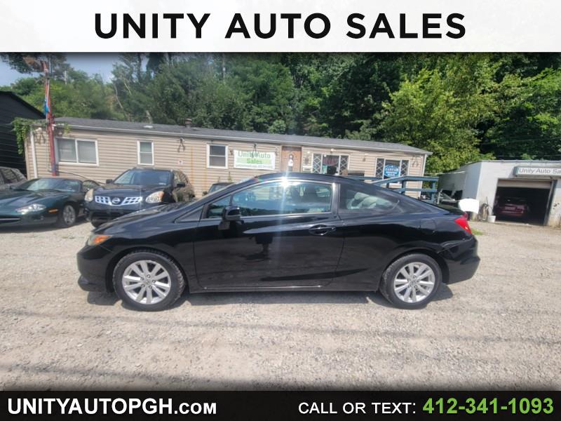 Used 2012 Honda Civic EX Coupe 5Speed AT for Sale in Pittsburgh PA
