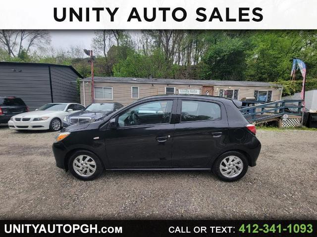 Black 2021 Mitsubishi Mirage ES FWD Hatchback Front-Wheel Drive Continuously Variable Transmission