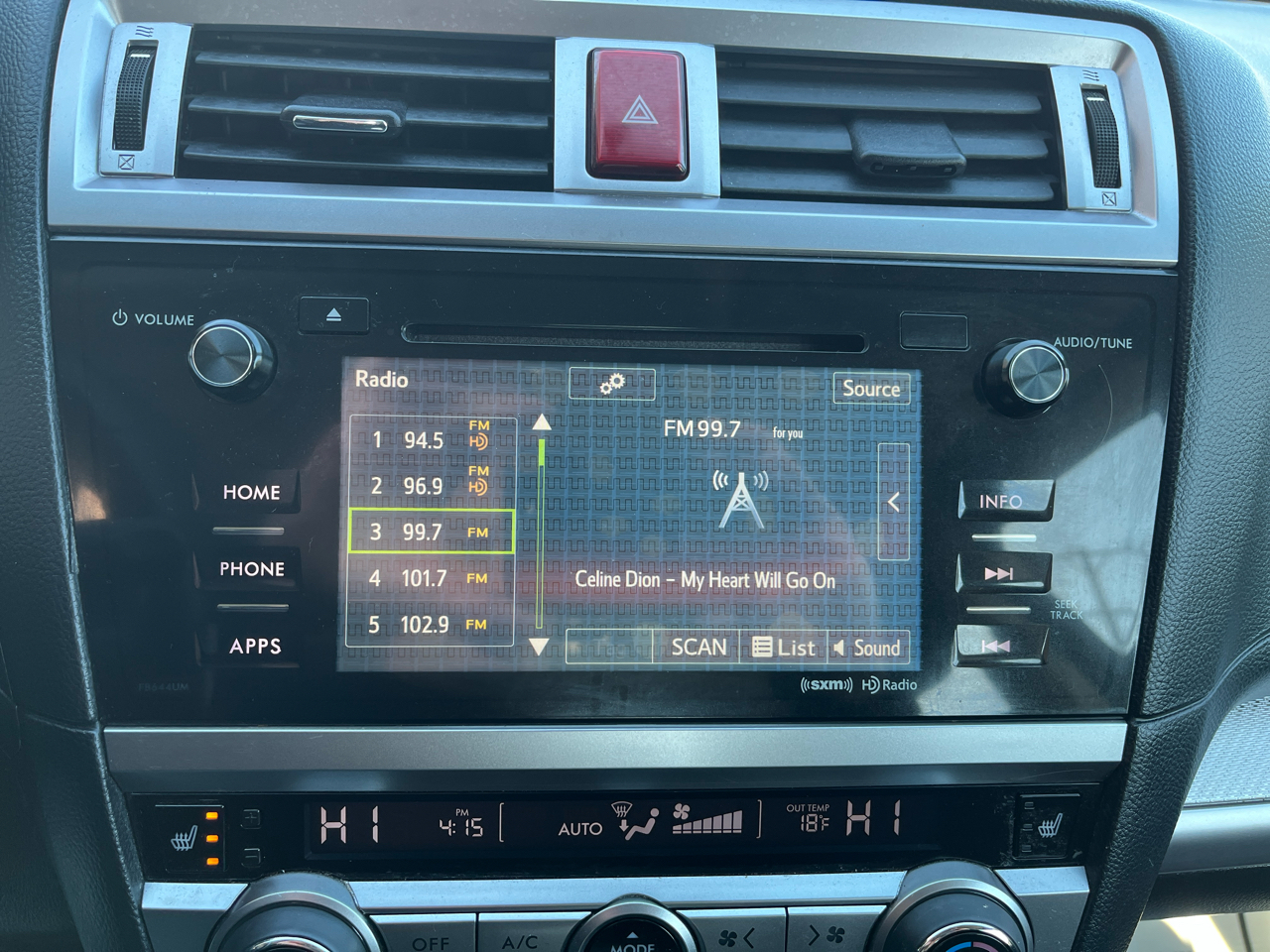 Subaru Legacy 2.5i Premium 2015