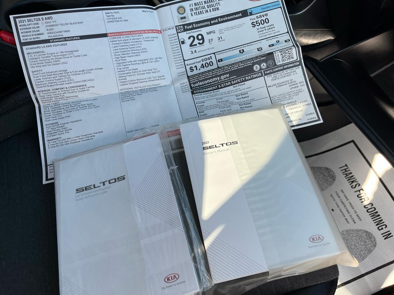 Kia Seltos S AWD 2021