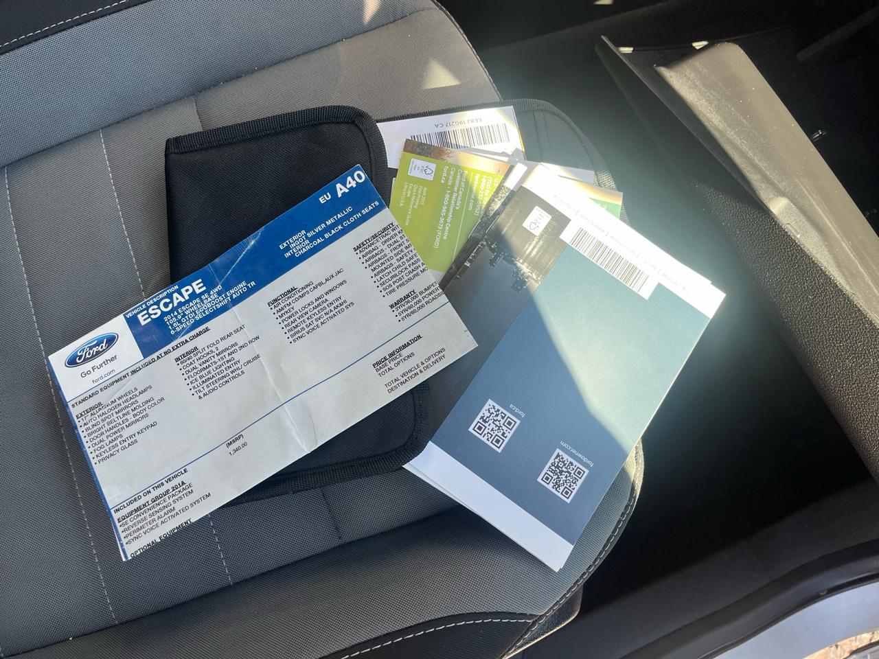 Ford Escape SE 4WD 2014