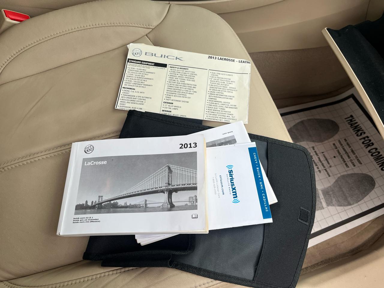 Buick LaCrosse Leather Package 2013
