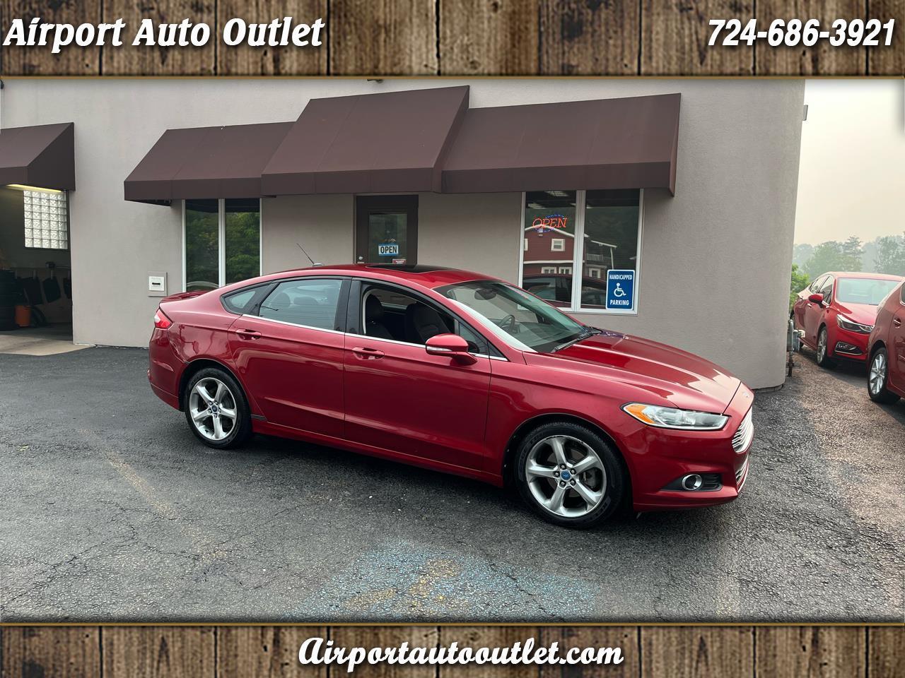 Red (Burgundy) 2013 Ford Fusion Sedan Front-Wheel Drive Automatic