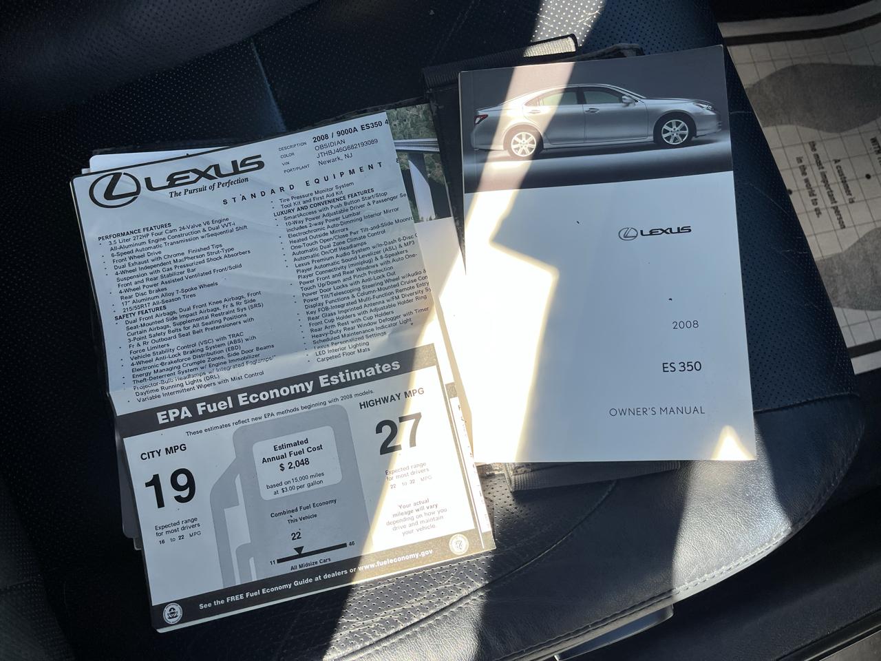 Lexus ES 350 Sedan 2008