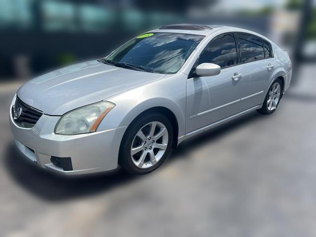 Silver 2008 Nissan Maxima SE Sedan Front-Wheel Drive Continuously Variable Transmission
