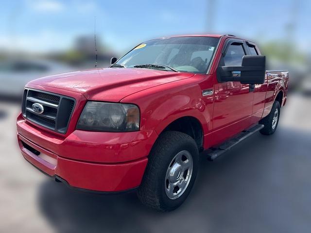 Red 2007 Ford F-150 STX SuperCab Short Bed 4WD Pickup Truck Four-Wheel Drive Automatic
