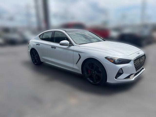 White 2021 Genesis G70 3.3T RWD Sedan Rear-Wheel Drive Automatic