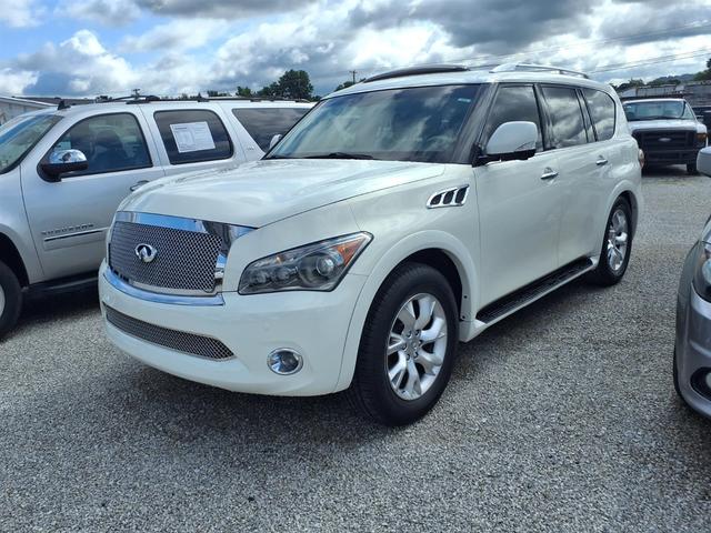 White 2012 INFINITI QX56 SUV / Crossover Four-Wheel Drive 7-Speed Automatic
