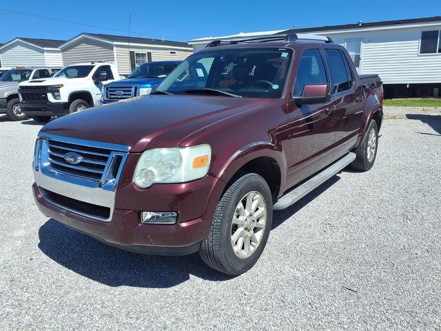 Dk. Red 2007 Ford Explorer Sport Trac Pickup Truck Four-Wheel Drive 5-Speed Automatic