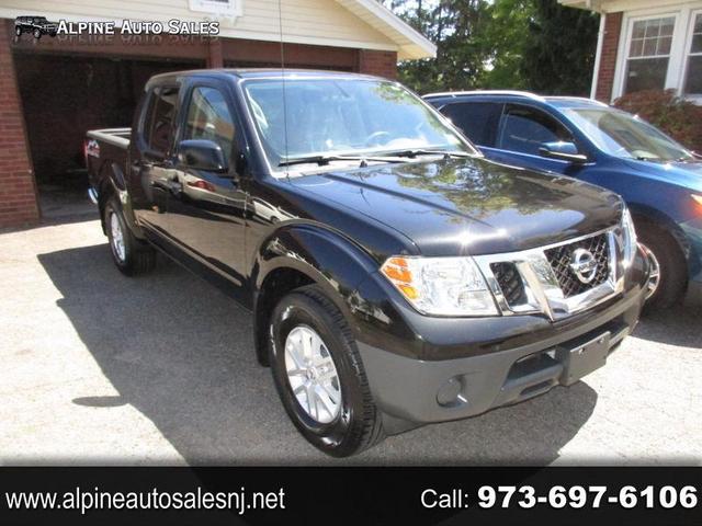 Black 2019 Nissan Frontier SL Crew Cab 4WD Pickup Truck Four-Wheel Drive Automatic