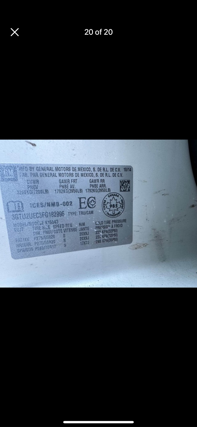 GMC Sierra 1500 4WD Crew Cab 143.5" SLT 2015