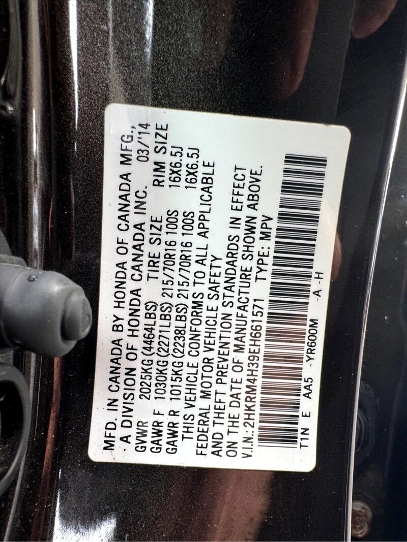 Honda CR-V LX 4WD 5-Speed AT 2014