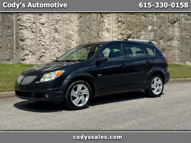 Black 2005 Pontiac Vibe Base Hatchback Front-Wheel Drive